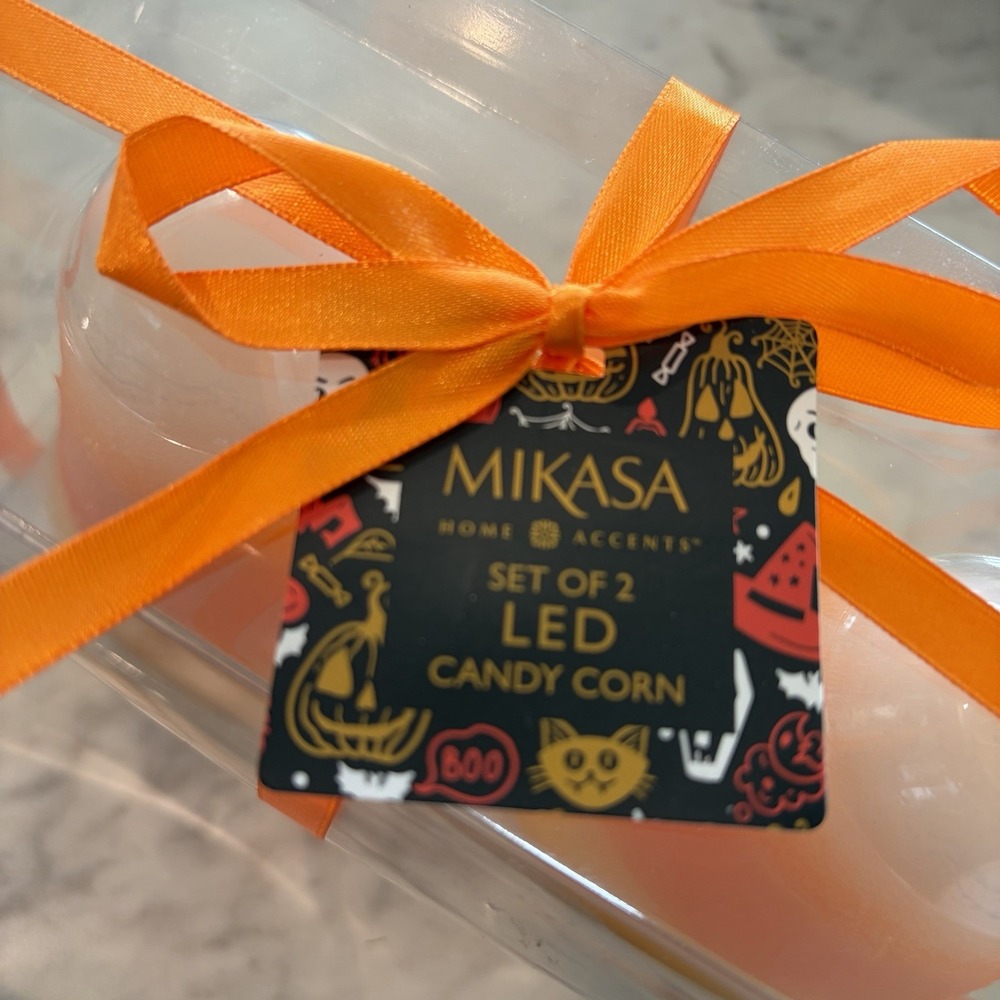 MIKASA Candy Corn LED Lights Halloween Decoration Trick Or Treat Home Accent New